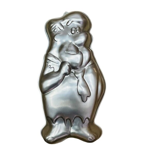 Vintage Wilton Fred Flintstone Cake Pan 11" Aluminum Baking Mold - Picture 1 of 4
